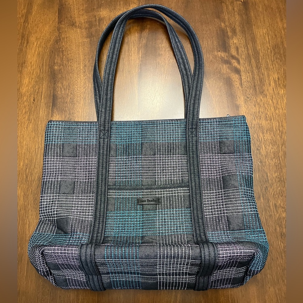 Vera Bradley Denim Navy Iconic Tote Bag Large